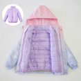 thumbnail image 4 of GYRATEDREAM Girls' Outdoor 3-In-1 Winter Jackets Kids Detachable Fleece Inner Windproof Waterproof Hooded Coat Children Warm Zipper Hoodies Outwear Purple for 4-16Y, 4 of 8
