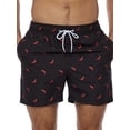 thumbnail image 1 of Txlixc Pantalones cortos de playa de cintura alta para hombre, pantalones cortos con estampado de hojas/camuflaje/cuadros/comida/cangrejo, pantalones cortos casuales con bolsillos holgados Txlixc  Casual, 1 of 5