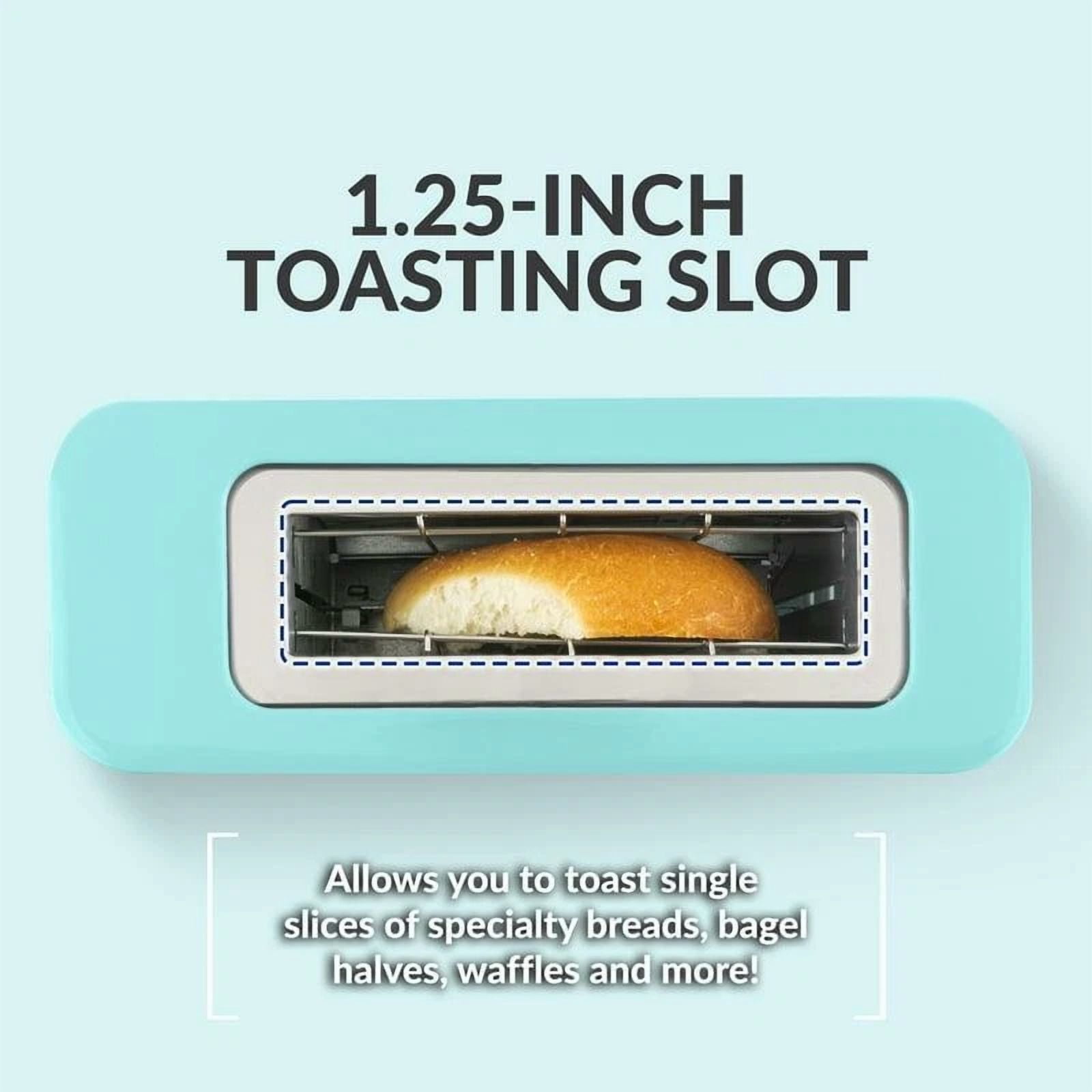 CRESTIN- Compact Single Slice Toaster Ideal Dorms & Travel Mindful Eating Gift-Ready New