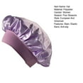 thumbnail image 6 of Elastic Sleeping Night with Elastic Wide Band Extra Sleeping Satin Bonnet Smooth High Density Women Braids Curly Night Hat Sleeping for Home Salon, 6 of 6