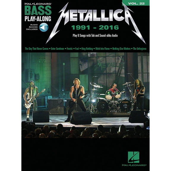 Metallica: 1991-2016: Bass Play-Along Volume 22, (Paperback)