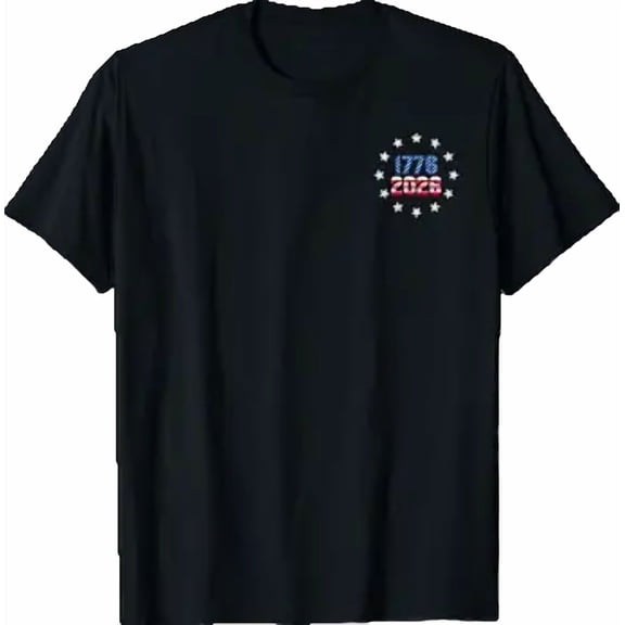 250 Anniversary Pocket USA 250th American Flag 250 Years T-Shirt