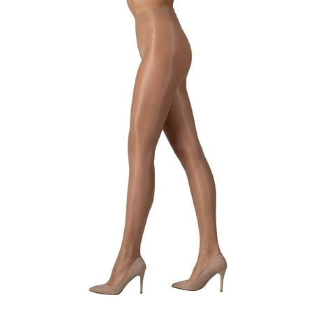

LECHERY Women s Sleek Silky Glossy 20 Denier Tights (2 Pairs) - Natural Large/X Large