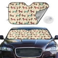 thumbnail image 2 of Balery Dachshund Dog Puppy Print Car Windshield Sun Shade,Windshield Sunshade for Car Pickup Truck SUV Accessories-Medium, 2 of 7