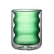 thumbnail image 2 of Doble pared de alto borosilicato taza de café resistente al calor resistente a calor boca bebida taza taza taza de té taza de té taza de café Verde Soledad Taza de café, 2 of 6