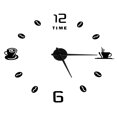 thumbnail image 1 of Reloj con pegatinas de espejo, moderno, grande, sin marco, para hacer uno mismo, reloj sin marco, artesanía superior, 1 of 12