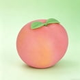 thumbnail image 2 of Peach Squish Toy, 3*3In Squeeze Peach, Realistic Pink Peach Slow Rebound Stress Relief Fidget Toy, 2 of 7