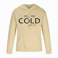 thumbnail image 2 of Txeol Mens Letter Print Sweatshirt Long Sleeve Hoodies with Pocket Athletic Workout Drawstring Pullover,Khaki,XL, 2 of 6