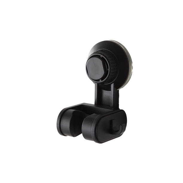 Cateissary Soporte para cabezal de ducha, soporte Simple Universal sin perforación, estante colgante desmontable, práctico baño de larga Juegos de accesorios de baño Negro