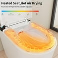 thumbnail image 6 of LALAHOO Luxury Smart Toilet with Warm Water Sprayer and Dryer, Foot Sensor Operation, Heated Bidet Seat, Toilet with Built in Tank and LED Display, 6 of 10