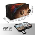 thumbnail image 4 of Goofa Animal Cat Printed Toiletry Bag with Handle,Large Capacity Travel Makeup Cosmetic Bag for Women, Carry on Airport Airline Compliant Bag, 4 of 9