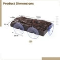 thumbnail image 3 of 2PCS Turtle Basking Platforms, Resin Tortoise Climbing Dock with Suction Cups for Aquarium Terrarium, Natural Bark Texture Resin Reptile Resting Terrace for Frogs, Amphibians, Lizards, 3 of 5