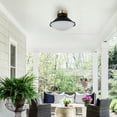 thumbnail image 5 of C Cattleya Matte Black Color Temperature Selectable 3000K/4000K/5000K Dimmable LED Flush Mount, 5 of 7
