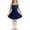 Dark Blue, variant on Girls Ballets Slip Dress Dance Dresses Tulles Comfy Flowy Sleeveless Pull-On Solid Color Leotards for Kids