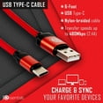 thumbnail image 2 of Deco Essentials 6FT USB Type-C Charge & Sync Cable | Transfer Speeds Up to 480Mbps (4-Pack), 2 of 7