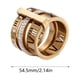 thumbnail image 2 of Noticias de moda apilables Anillos de joyería con incrustaciones de circonio de acero inoxidable anillo de números romanos Mujeres, 2 of 4