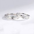 thumbnail image 5 of 925 Sterling Silver Ring Mobius Strip Couple Ring Simple Band for Men and Women Promise Ring Wedding Ring Engagement Ring Anniversary Gift, 5 of 7
