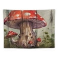 thumbnail image 5 of BCIIG Mushroom Toad Fantasy Art Tapestry Wall Hanging Unique Style Graphic Tapestries Home Wall Decor for Living Room Bedroom Apartment Farmhouse Dorm 60x50inch, 5 of 6
