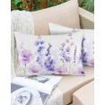 thumbnail image 6 of Spring Flowers Throw Pillow Cover 24 x 36 Inch Decorative Pillow Cover Watercolor Idyllic Lavender Purple Plant Lumbar Pillowcase Seasonal Rectangle Cushion Case for Couch Sofa Bed Living Room, 6 of 7