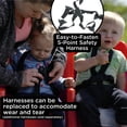 thumbnail image 5 of Children's Factory Angeles Bye Bye Buggy 6 Passenger Stroller | Sturdy Multi Passenger Daycare Stroller with Fat Tires | Easy-to-Fasten Safety Buckles, Parking Brake, & 360 Pivoting Wheels | Red, 5 of 5