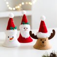Aslersai Christmas Bell Pendant Wool Felt Santa Claus Snowman Elk
