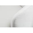 thumbnail image 3 of Accent Chairs Velvet Fabric Swivel Accent Armchair Barrel Chair With Black Powder Coating Metal Ring,White,Comfortable Chairs, 3 of 11