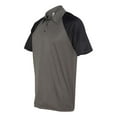 thumbnail image 2 of All Sport Unisex Performance Three-Button Raglan Polo, 2 of 4