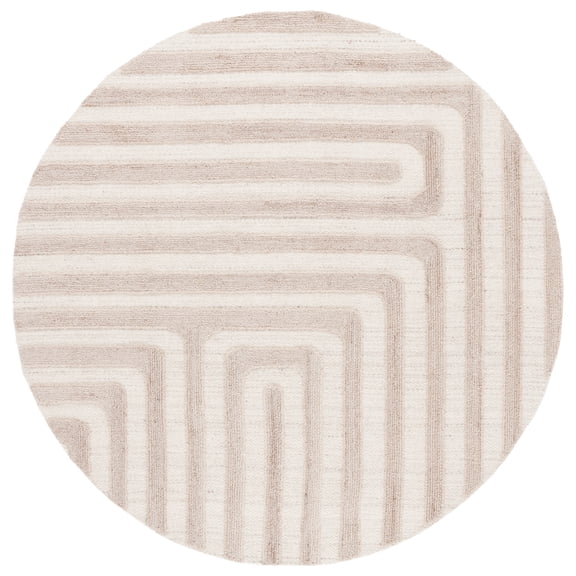 SAFAVIEH Southampton Seymour Geometric Area Rug, Beige, 6' x 6' Round