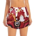 thumbnail image 4 of Lsque Truck With Gnomes Printed Women's Running Shorts with Liner Pockets,Elastic Quick Dry Workout Athletic Gym Yoga Shorts,Womens High Waist Shorts-XX-Large, 4 of 9