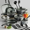 thumbnail image 4 of Tramontina PrimaWare 18 Pc Aluminum Nonstick Cookware Set – Steel Gray, 4 of 6