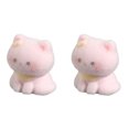 thumbnail image 2 of KGJQ 2Pcs Cat Figurines Resin Flocking Mini Cute Cat Decor for Car Dashboard Office Desk Bedroom Kitchen Countertop Accessories, 2 of 8