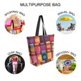 thumbnail image 7 of FORMRS Womens Canvas Tote Bag with Zipper Inner Pocket Shoulder Handbag, Purple Jar, 7 of 7
