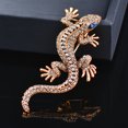 thumbnail image 3 of Luxury Retro Shiny Black Large Diamond Lizard Brooch Simple And Versatile Women's Accessories, 3 of 3