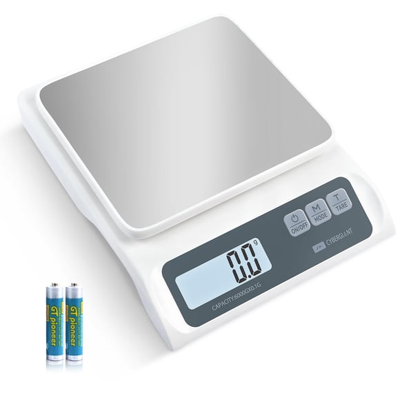 Báscula digital para alimentos Cybergiant Precision 6 kg/0,1 g con pantalla LCD