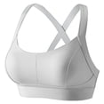 thumbnail image 2 of Women's Sports Bras Yoga Solid Sleeveless Cold Shoulder Casual Tanks Blouse Intimates Comfortable Bras for Women Gray L, 2 of 7