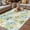 Green Blue, variant on Watercolor Forest Green Outdoor Rug for Patio/Deck/Porch, Non-Slip Large Area Rug 3 x 5 Ft, Abstract Art Modern Trees Indoor Outdoor Rugs Washable Area Rugs, Reversible Camping Rug Carpet Runner