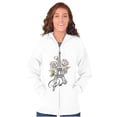 thumbnail image 4 of Paris France Eiffel Tower Roses Zip Up Hoodie Men's Women's Brisco Brands S, 4 of 5