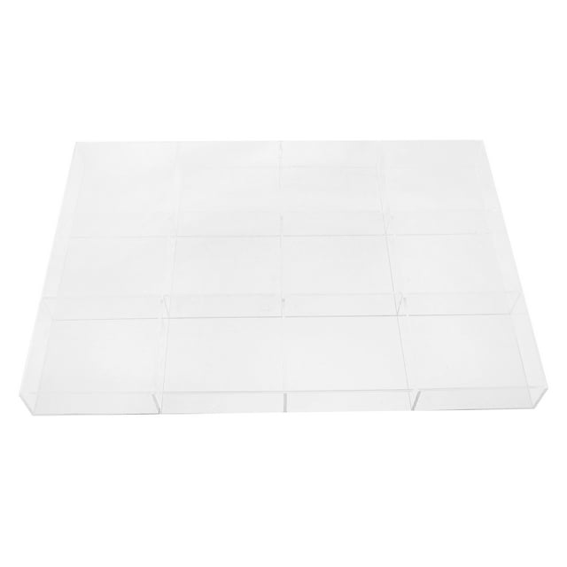 Plateau à Bijoux en Acrylique Présentoir Organisateur de Rangement Grande Capacité Plateau à Bijoux