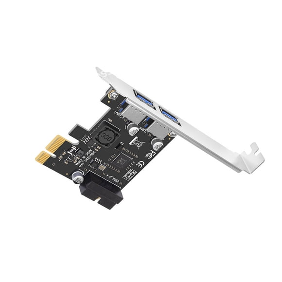 Injueey Expansion Card Adapter Desktop Convenient Metal Flexible Converter Computer Gaming PC High-Speed Accessories Adapters Type2
