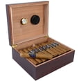 thumbnail image 5 of Chalet Cigar Humidor - Cherry Finish - Capacity: 25 to 50, 5 of 7