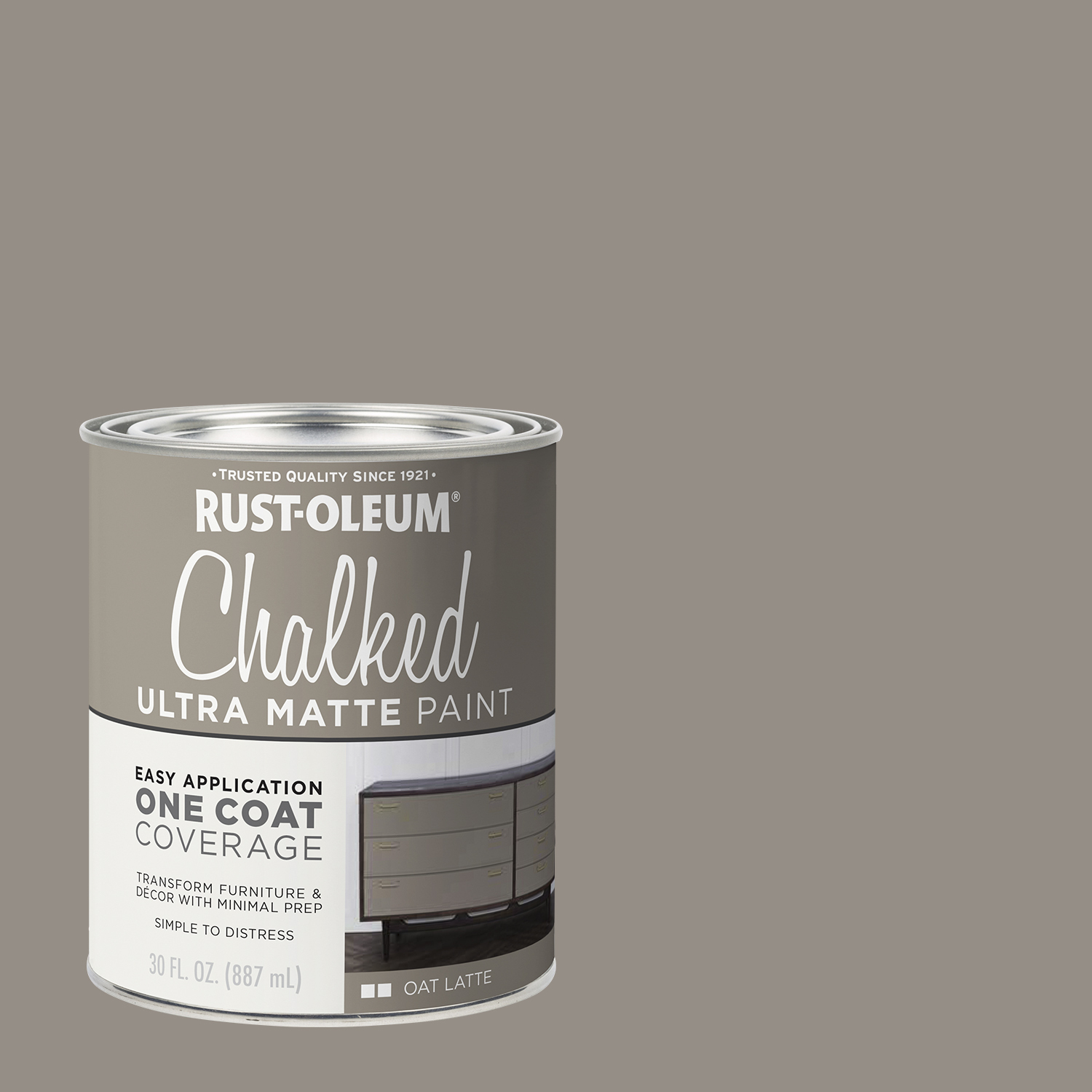 Rust-Oleum 391446 Chalked Ultra Matte Interior Paint Oat Latte 30 oz