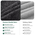 thumbnail image 6 of BEHOST 10-Piece Oversized Modular Sectional Sofa Set, 160" Mega U-Shaped Cloud Couch with Ottomans, Luxury Chenille Fabric Theater Seating, Extra Deep Seat Living Room Furniture, Chenille Black, 6 of 7