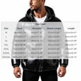 thumbnail image 6 of Men's Hooded Puffer Jacket Full Zip Quilted Puffer Winter Coat Warm Outerwear with Multi Pocket,Windproof Comfy Daily Wear,Black,L, 6 of 6