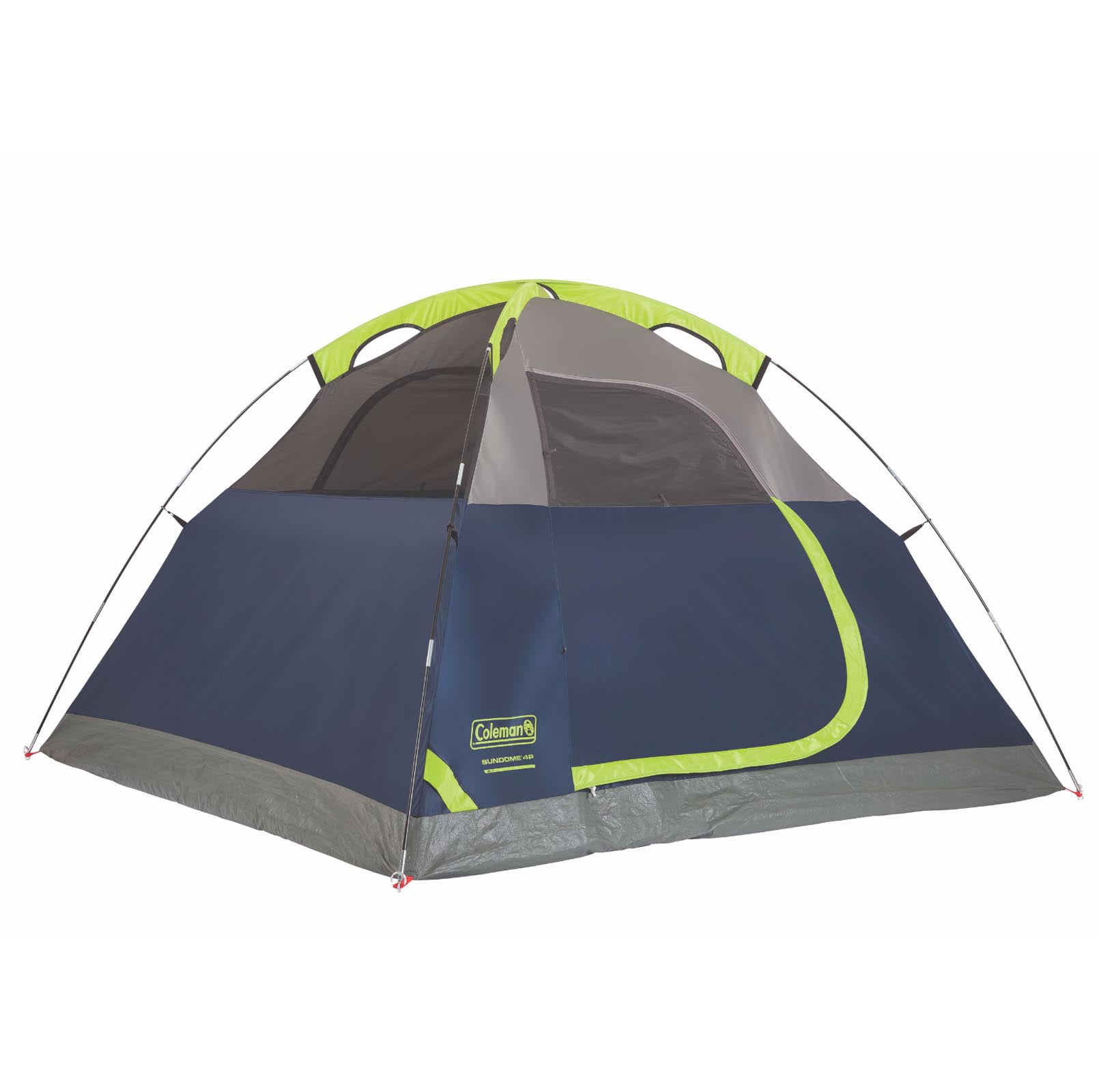 Coleman Sundome 4 Person Outdoor Hiking Camping Tent W Rainfly