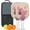 White, variant on Pickleball Paddles Set Of 2, Fiberglass Surface, Music Piggy Print, 4 Balls & Bag