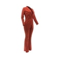 thumbnail image 3 of Seyurigaoka 2Pcs Women Office Slim Fit Suit, Plus Size Solid Color Blazer + Work Pants Set, 3 of 6