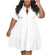 thumbnail image 1 of Vestidos Para Mujer Vestido de Talla Grande Moda Color Sólido Solapa Un Solo Pecho Casual Camisa de Manga Corta Vestido Odeerbi  ODB158991, 1 of 5