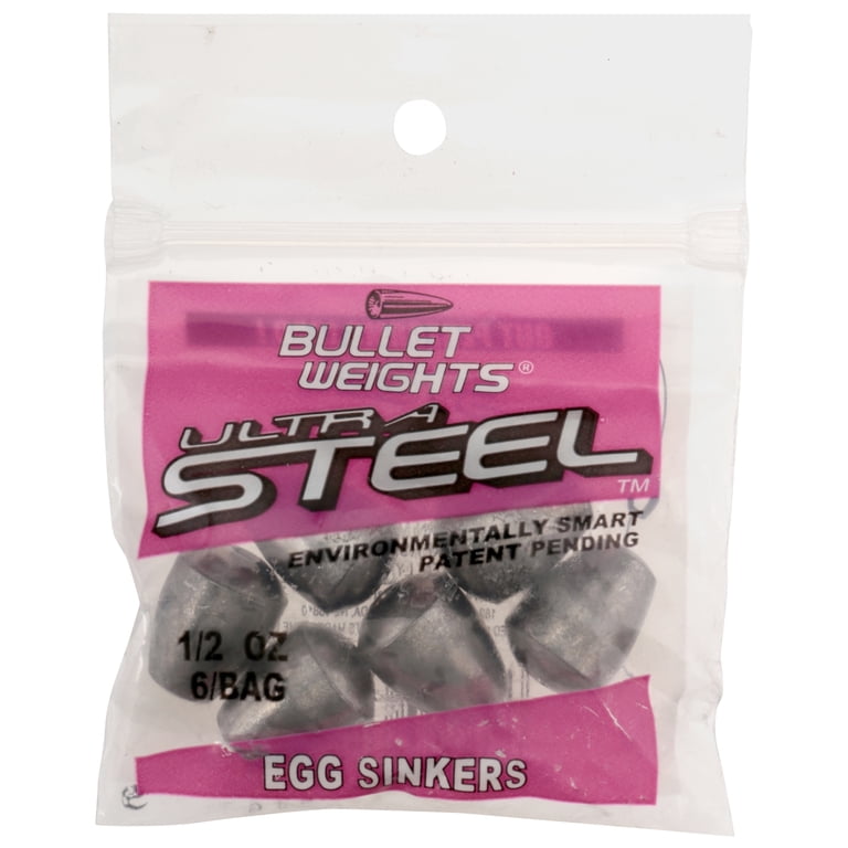 Bullet Weights Ultra Steel Egg Sinkers, 1/2 oz, 4-Pack photo 3