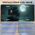 thumbnail image 3 of 1 Pcs 2D Flat License Plate Covers & Frames, Pirate Ship under the Full For Decorative Front, Waterproof For Decoration Aluminum License Plate Covers & Frames Cover For Men Women, 12" X 6", 3 of 7
