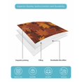 thumbnail image 4 of Orange Fall Queen Size Down Alternative Comforter, Lightweight Comforter Quilt Bedding Set with Pillow Shams Autumn Maple Leaf Botanical Thanksgiving All Seasons Bed Comforter Duvet Insert 90"x96", 4 of 6